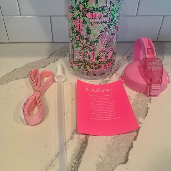 Lilly Pulitzer GWP Water Bottle in Mandevilla Baby Always Worth It- NEW - Picture 10 of 16